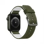 GUAN Premium Pro dirželis Apple Watch 42&ndash;49 mm chaki/baltas