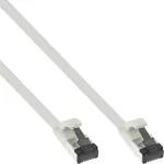 InLine Patch kabelis plok&scaron;čias, U/FTP, Cat.8.1, TPE halogen-free, baltas, 7,5 m