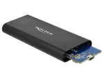 Delock 42614 I&scaron;orinis dėklas M.2 NVMe diskui, USB 3.1 Gen 2, juodas