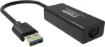 Tinklo plok&scaron;tė Vision TC-USBETH/BL, USB į RJ45 adapteris