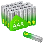 GP Super Alkaline AAA baterijos 1,5 V &ndash; 24 vnt. pakuotė (03024AETA-B24)