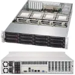 SUPERMICRO SC829 HE1C4-R1K02LPB - 2U stelažinis korpusas - patobulintas ATX - SATA/SAS - kar&scaron;tasis keitimas - 1000 W - juodas (CSE-829HE1C4-R1K02LPB)