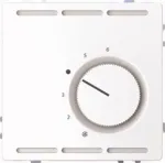 Merten MEG5762-6035 patalpų termostatas 230 V su perjungiamuoju kontaktu ir centrine plok&scaron;te