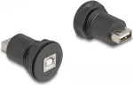 DeLOCK USB 2.0 Type-B į Type-A įmontuojama jungtis, juoda 66744