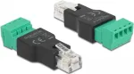 Adapteris RJ11/14 ki&scaron;tukinis į gnybtų bloką 4 kontaktų DeLOCK 66527