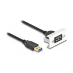 DeLOCK Easy 45 modulis SuperSpeed USB 3.2 Gen 1 USB Type-A lizdas į ki&scaron;tuką 1 m
