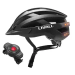 Bluetooth dviračių &scaron;almas MTB 58-62cm LED/SOS/Intercom juodas