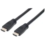 Manhattan 353960 CL3 greitasis HDMI laidas su Ethernet sienų instaliacijai, 4K@60Hz, Premium High Speed, ki&scaron;tukas&ndash;ki&scaron;tukas, 8 m, juodas