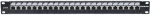 Intellinet Patch Panel, Cat6, UTP, 24 prievadai, 1U, fiksavimo funkcija, vir&scaron;utinis užspaudimas, juoda