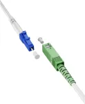 Goobay 59609 Skaidulinis optinis kabelis 2 m SC/APC LC/UPC FTTH OS2 Baltas (59609)