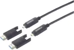 SpeaKa Professional Skaidulinis HDMI jungiamasis kabelis HDMI-A ki&scaron;tukas &ndash; HDMI-Micro-D (SP-13597808)