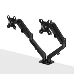 Lindy 40708 Dual Mount stalo dujinė spyruoklinė svirtis, juoda