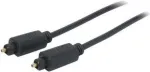 shiverpeaks 5,0 m Toslink &ndash; Toslink &ndash; TOSLINK &ndash; Ki&scaron;tukas &ndash; TOSLINK &ndash; Ki&scaron;tukas &ndash; Auksinis &ndash; Juodas (BS69004-5.0)