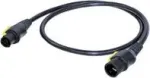 Neutrik maitinimo jungiamasis kabelis [1x PowerCon lizdas - 1x PowerCon ki&scaron;tukas] 3,00 m Juoda, Geltona (NKPF-M-A-3)