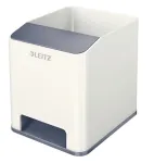 Stovas ra&scaron;ikliams Leitz Sound Pen Holder WOW, baltas, polistirenas, 90 mm, 101 mm, 100 mm, 140 g