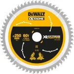 DEWALT DT99573 Diskinis pjūklas 250 mm 60 dantys TCT Fine Cut medžiui, fanerai, MDF, medžio drožlių plok&scaron;tėms