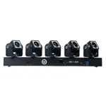 LIGHT4ME BROS 5 BEAM LED efektinis &scaron;viestuvas su 5 judančiomis galvomis