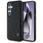MERCEDES-BENZ Leather Curved Stitches Case Samsung Galaxy S25 Juoda