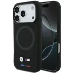 BMW M Silicon Logo MagSafe dėklas, juodas, skirtas Apple iPhone 17 Pro