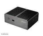 Akasa Newton T Bekorpusis Mini PC Korpusas, Skirtas Intel NUC (UCFF / Thin Mini-ITX) - Be Maitinimo &Scaron;altinio - Juodas