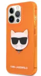 Karl Lagerfeld Apple iPhone 13 Pro Fluo TPU Choupette Head Case Orange