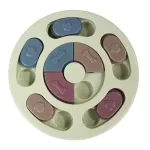 iLike Dog Treat Puzzle Feeder diam. 24 cm Interactive Slow-Eating Toy Training Game Multicolor