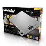 Mesko MS 3145 virtuvinės svarstyklės, 5 kg, 1 g, LCD, sidabrinės