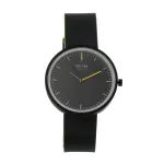 MAM MAM96 unisex laikrodis, 39 mm, japoni&scaron;kas kvarcas, tikinio medžio ir nerūdijančio plieno korpusas, juodas ciferblatas, juodas odinis dirželis