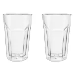 Leopold Vienna Latte Macchiato stiklinė 280 ml, 2 vnt. komplektas, dvigubos sienelės borosilikatinis stiklas
