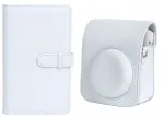 LOVEINSTANT Camera Case & Photo Album Bundle for Fuji Instax Mini 12 - White (108 Photos)