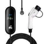 Akyga AK-EC-23 GB/T LCD vienfazis elektromobilio įkroviklis 16A 3,8kW 5m
