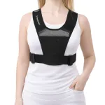 Wozinsky WKDB1 Reflective Running Vest with Pockets - Black