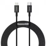 Baseus Superior Series USB-C &ndash; Lightning kabelis, 20W PD, 2 m, juodas (CATLYS-C01)