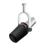 Shure MV7+-W - stalinis/vokalinis mikrofonas su XLR/USB-C jungtimi, baltas