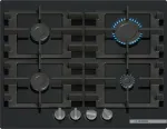 Bosch Serie 4 PNP6B6K40 dujinė kaitlentė, įmontuojama, 60 cm, juodas grūdintas stiklas, 4 zonos