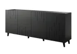 BARI komoda 200x42x82 juodas matinis