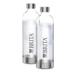 BRITA SodaOne 1043722 gazavimo butelių komplektas, 1 l, skaidrūs