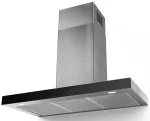Faber Stilo Glass Smart A90 gartraukis tvirtinamas prie sienos, 90 cm, 690 m&sup3;/h, B energijos klasė, LED, juodas/nerūdijantis plienas