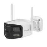 Kruger&Matz Connect C130 lauko Wi-Fi Pan-Tilt kamera 4MP su Tuya Smart Life, IP66, naktiniu matymu ir dvipusiu garsu