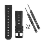 Garmin QuickFit 26 laikrodžio dirželis, skirtas tactix, Fenix 7X, Enduro, Descent Mk2 &ndash; juodas silikonas