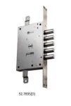 Mortice Lock Right 52.783S - 50mm Backset, 85mm Centre Distance, Brass Plated Forend