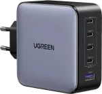 UGREEN 100W GaN Tech 5-in-1 greitasis sieninis įkroviklis, 4x USB-C ir 1x USB-A, juodas (35536)