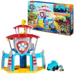 PAW Patrol Dino Rescue HQ žaidimų rinkinys su garsais, i&scaron;skirtine Rex figūrėle ir transporto priemone