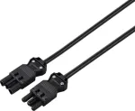 Sygonix SY-6676356 prailgintuvas, juodas, 1,5 m, Schuko kampuotas ki&scaron;tukas į Schuko lizdą, 16 A, 3680 W