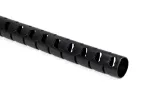 HellermannTyton HWPAV025-PA6V0-BK (25) Gofruotas įpjautas kabelių kanalas, poliamidas 6, juodas, 25 m 161-63401