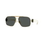 Versace VE2269-100287 moteri&scaron;ki akiniai nuo saulės auksiniai/pilki 60/14/140 mm