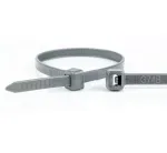 WKK pilkos poliamidinės ri&scaron;amųjų juostelių rinkinys 100 x 2,5 mm, 100 vnt. (11032871)