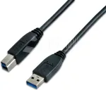 Wirewin USB 3.0 A-B kabelis 0,5 m juodas USB 3.0 A-B MM 0.5 SW