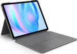 Klaviatūrinis dėklas Logitech Combo Touch QWERTZ voki&scaron;kas Smart Connector pilkas, skirtas iPad Air