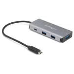 StarTech.com HB31C3A1CB 4 jungčių USB-C &scaron;akotuvas (3x USB-A + 1x USB-C), USB 3.1 Gen 2 10 Gbps, be i&scaron;orinio maitinimo, 25 cm kabelis